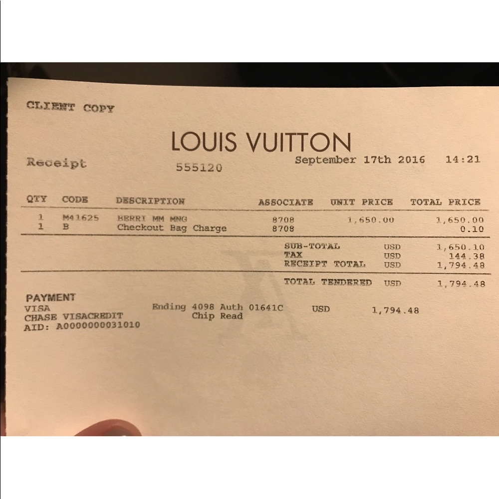 Berri MM. Authentic. Louis Vuitton. - Picture 7 of 8